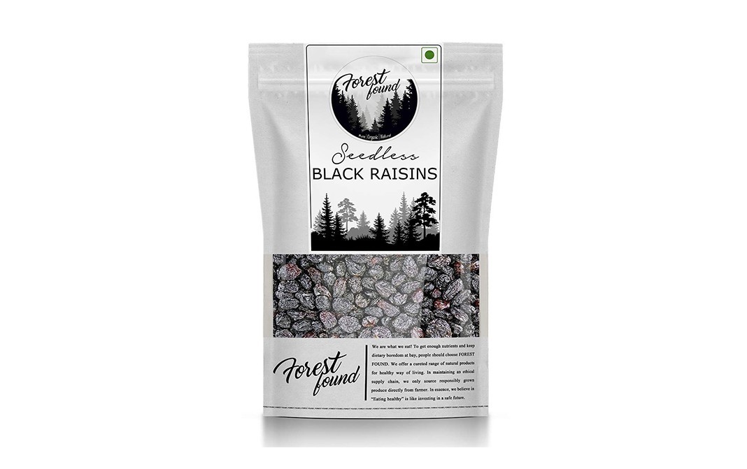 Forest Found Seedless Black Raisins    Pack  250 grams